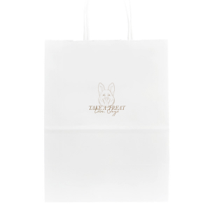 Whether you are celebrating a wedding, birthday party, or giving a dog themed party favor, this bag is perfect for you. Featuring an adorable dog graphic, this bag is perfect for German Shepard owners and German Shepard lovers. 