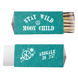 Celebrate your disco themed birthday party with this unique party favor. Birthday matchboxes are a fun way to mark a comemorative event. This custom matchbox is perfect for your 70s themed birthday party. 