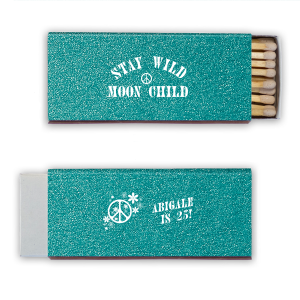 Celebrate your disco themed birthday party with this unique party favor. Birthday matchboxes are a fun way to mark a comemorative event. This custom matchbox is perfect for your 70s themed birthday party. 