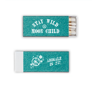 Celebrate your disco themed birthday party with this unique party favor. Birthday matchboxes are a fun way to mark a comemorative event. This custom matchbox is perfect for your 70s themed birthday party. 