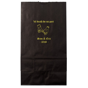 Where life begins and love never ends, Till Death Do Us Part. These high-quality bags will be a perfect decoration on your special day.