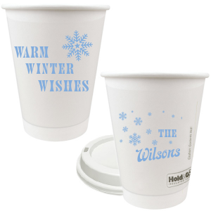The ever-popular Warm Winter Wishes Cup with a Snowflake Pattern graphic will bring a warm vibe in your party this year. Your guests will agree!