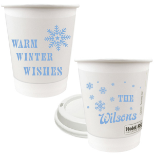 The ever-popular Warm Winter Wishes Cup with a Snowflake Pattern graphic will bring a warm vibe in your party this year. Your guests will agree!