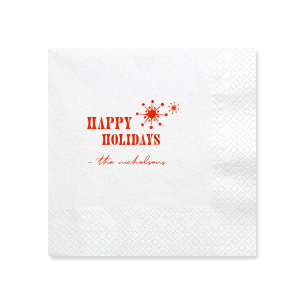 Decorate your home with the most-wanted season napkin this year. This Retro Snowflakes Napkin will bring the Christmas vibe for sure, your guests will agree! 