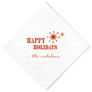 Decorate your home with the most-wanted season napkin this year. This Retro Snowflakes Napkin will bring the Christmas vibe for sure, your guests will agree! 