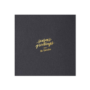 Decorate your home this year with the Season's Greetings Retro Napkin, branded with your own names on it. It will be a perfect eye-catching detail in your home which will bring a fantastic Christmas vibe! 