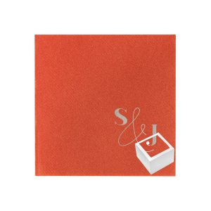 Our popular Bold & Modern Napkin Reception Set with the initials of your loved ones on is definitely what will bring joy, leave them speechless! Everyone will agree!