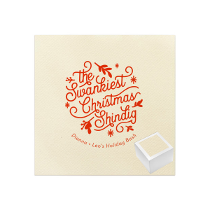 Prepare for an unforgettable gift for this season! This Swankiest Christmas Shindig Napkin Reception Set is the best choice for someone you really love!