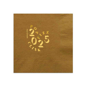 It's that time of the year where you can decorate your home with this beautiful Pop Fizz & Clink Napkin branded with your own name on it! Bring a that vibe into your home! 