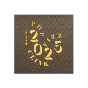 It's that time of the year where you can decorate your home with this beautiful Pop Fizz & Clink Napkin branded with your own name on it! Bring a that vibe into your home! 