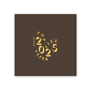 It's that time of the year where you can decorate your home with this beautiful Pop Fizz & Clink Napkin branded with your own name on it! Bring a that vibe into your home! 