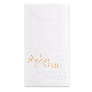 Enchant your guests with thoughtful custom party accessories from our White Lotus Wedding collection. 