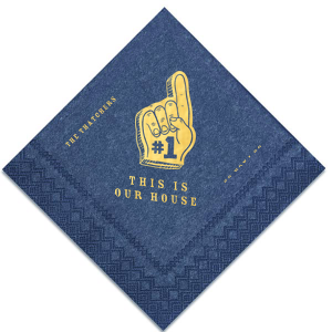 The ever-popular Big Game Napkin will be a great start on your party now. Crate a perfect vibe and surprise your loved ones. Be unique! 