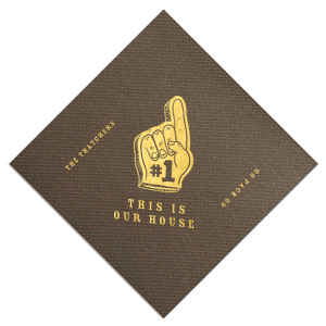 The ever-popular Big Game Napkin will be a great start on your party now. Crate a perfect vibe and surprise your loved ones. Be unique! 