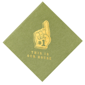 The ever-popular Big Game Napkin will be a great start on your party now. Crate a perfect vibe and surprise your loved ones. Be unique! 