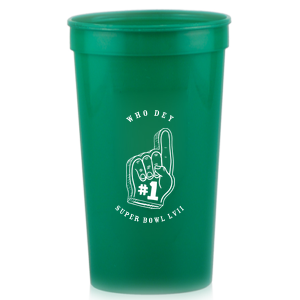 The unique Big Game Sports Cup will be a wonderful holder for your favorite drink this time. Bring this to your party and surprise your guests. Most important, it is reusable and shatterproof! 