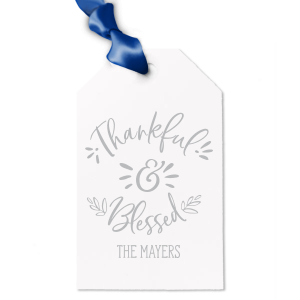 ForYourParty's chic Natural Sand Wine Hang Tag with Matte Chocolate Foil can be personalized to match your party's exact theme and tempo.