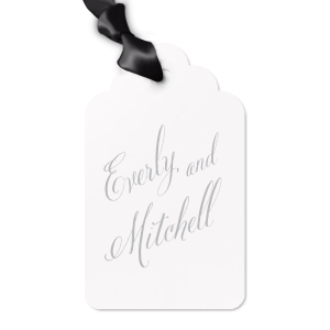 Personalize your event with the Fancy Names Letterpress Luggage Gift Tags. These elegant letterpress tags exude high quality and sophistication.