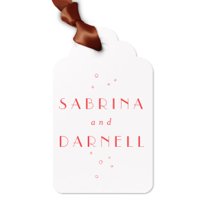 Our custom Stardream Crystal White Diamond Gift Tag with Shiny Rose Gold Foil are a must-have for your next event—whatever the celebration!