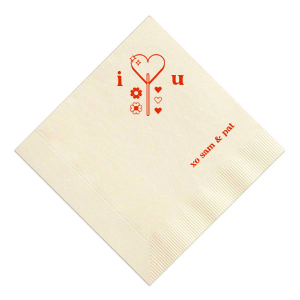 Celebrate your special day with your other half and a great good looking Valentine's Lollipop Napkin. It will definitely match your vibe! 
