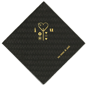 Celebrate your special day with your other half and a great good looking Valentine's Lollipop Napkin. It will definitely match your vibe! 