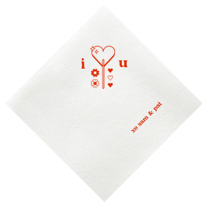 Celebrate your special day with your other half and a great good looking Valentine's Lollipop Napkin. It will definitely match your vibe! 