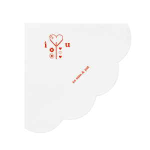 Celebrate your special day with your other half and a great good looking Valentine's Lollipop Napkin. It will definitely match your vibe! 