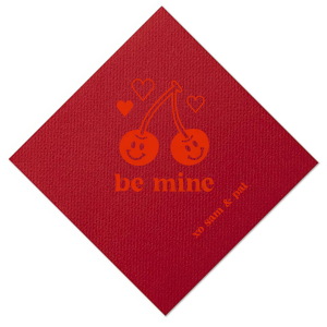 Add touch of elegance on this wonderful day, share it with your loved ones! This Valentine's Napkin with a unique graphic of a cute cherry on it is ideal for decoration and bring joy every time it's served. 