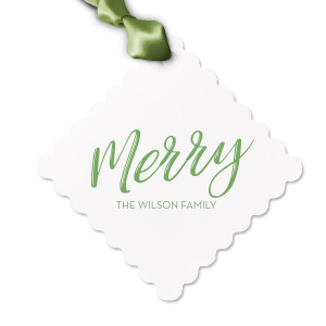 This letterpress gift tag is perfect for celebrating the holidays. Wrap your Christmas gifts with this custom gift tag. 