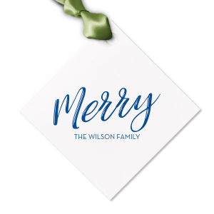This letterpress gift tag is perfect for celebrating the holidays. Wrap your Christmas gifts with this custom gift tag. 