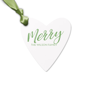 This letterpress gift tag is perfect for celebrating the holidays. Wrap your Christmas gifts with this custom gift tag. 