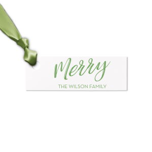 This letterpress gift tag is perfect for celebrating the holidays. Wrap your Christmas gifts with this custom gift tag. 