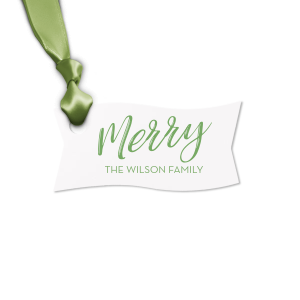 This letterpress gift tag is perfect for celebrating the holidays. Wrap your Christmas gifts with this custom gift tag. 