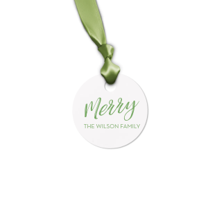 This letterpress gift tag is perfect for celebrating the holidays. Wrap your Christmas gifts with this custom gift tag. 