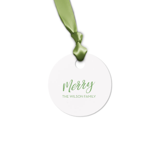 This letterpress gift tag is perfect for celebrating the holidays. Wrap your Christmas gifts with this custom gift tag. 