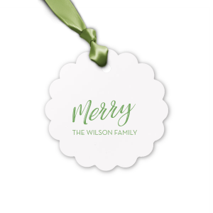 This letterpress gift tag is perfect for celebrating the holidays. Wrap your Christmas gifts with this custom gift tag. 