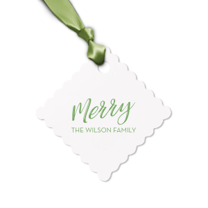 This letterpress gift tag is perfect for celebrating the holidays. Wrap your Christmas gifts with this custom gift tag. 