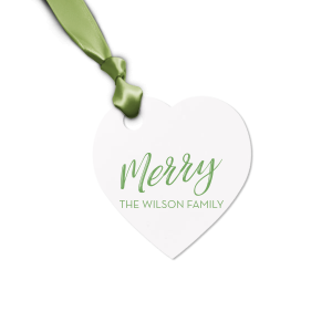 This letterpress gift tag is perfect for celebrating the holidays. Wrap your Christmas gifts with this custom gift tag. 