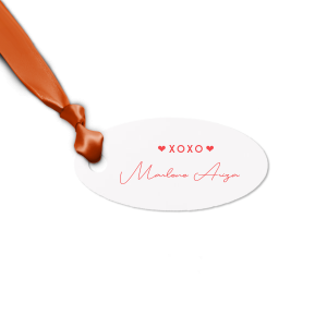 This customized Letterpress Tag with your name on it would look even better with a gift for your closest ones. Get it today and surprise someone, leave them speechless! 