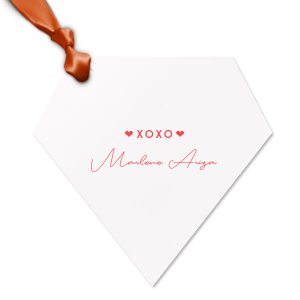 This customized Letterpress Tag with your name on it would look even better with a gift for your closest ones. Get it today and surprise someone, leave them speechless! 