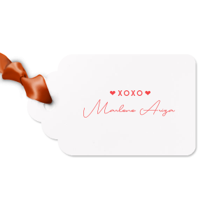 This customized Letterpress Tag with your name on it would look even better with a gift for your closest ones. Get it today and surprise someone, leave them speechless! 