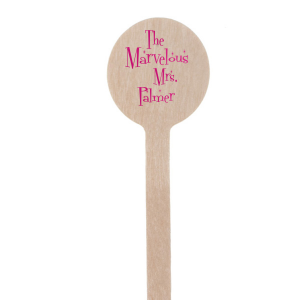 Add a retro touch to your birthday party or bachelorette party with The Marvelous Mrs. stir stick! It will add personality to your barcart or signature dish.