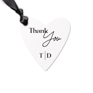 Do you want to add a unique final touch to present? We got your back! Now you have a chance to celebrate with your loved ones and give them a customized Script Wedding Thank You Letterpress Gift Tag with a wonderful graphics together with your name on it! Be different, be special! 