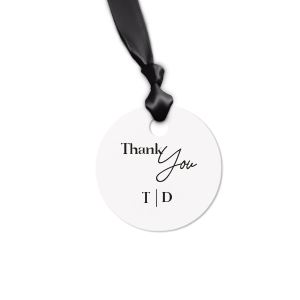 Do you want to add a unique final touch to present? We got your back! Now you have a chance to celebrate with your loved ones and give them a customized Script Wedding Thank You Letterpress Gift Tag with a wonderful graphics together with your name on it! Be different, be special! 