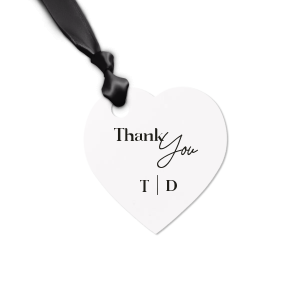 Do you want to add a unique final touch to present? We got your back! Now you have a chance to celebrate with your loved ones and give them a customized Script Wedding Thank You Letterpress Gift Tag with a wonderful graphics together with your name on it! Be different, be special! 