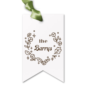 Are you looking for a Gift Tag to attach to your present made for your loved ones? This Minimal Modern Wreath graphic is good for use in all themed parties and will impress them like no other. Make these moments unforgettable.