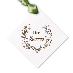 Are you looking for a Gift Tag to attach to your present made for your loved ones? This Minimal Modern Wreath graphic is good for use in all themed parties and will impress them like no other. Make these moments unforgettable.