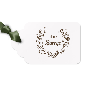 Are you looking for a Gift Tag to attach to your present made for your loved ones? This Minimal Modern Wreath graphic is good for use in all themed parties and will impress them like no other. Make these moments unforgettable.