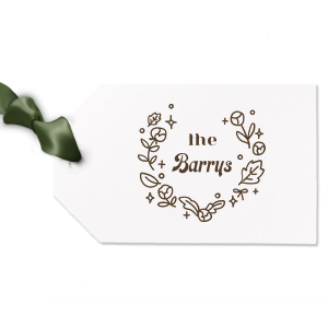 Are you looking for a Gift Tag to attach to your present made for your loved ones? This Minimal Modern Wreath graphic is good for use in all themed parties and will impress them like no other. Make these moments unforgettable.