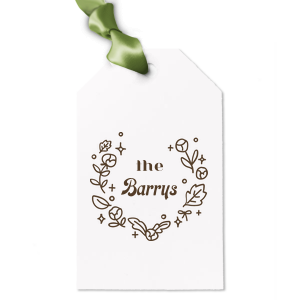 Are you looking for a Gift Tag to attach to your present made for your loved ones? This Minimal Modern Wreath graphic is good for use in all themed parties and will impress them like no other. Make these moments unforgettable.